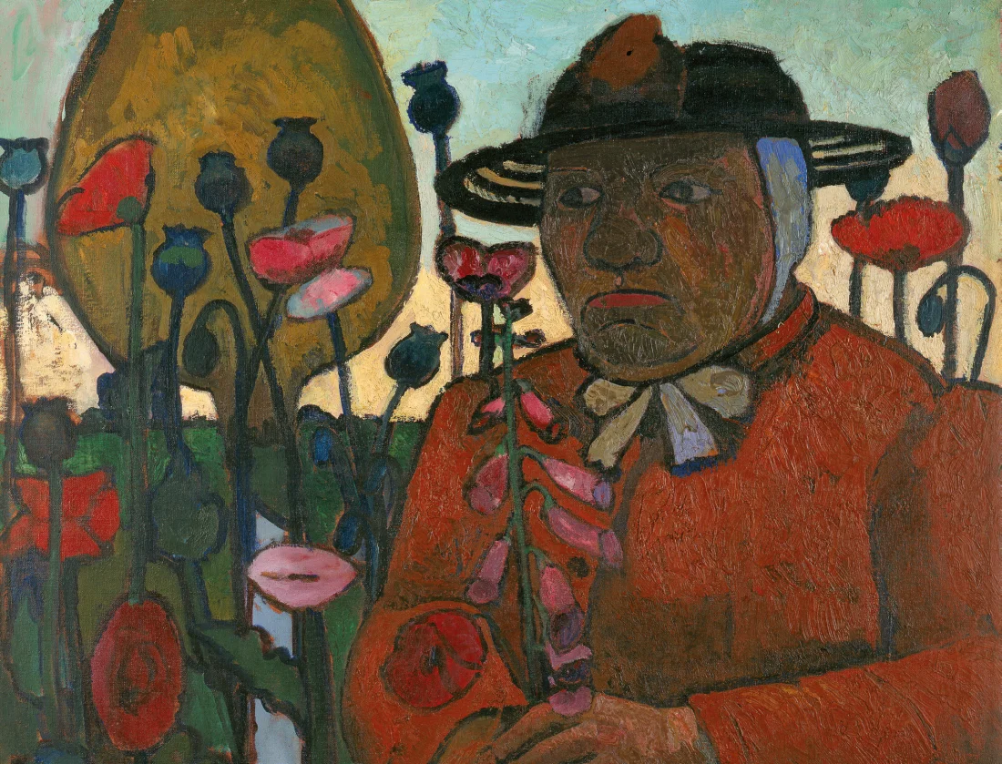 ©Paula Modersohn-Becker, Alte Armenhäuslerin mit Glaskugel und Mohnblumen, 1907, Öltempera auf Leinwand, Paula Modersohn-Becker Museum, Bremen 233608 Hospiztagung